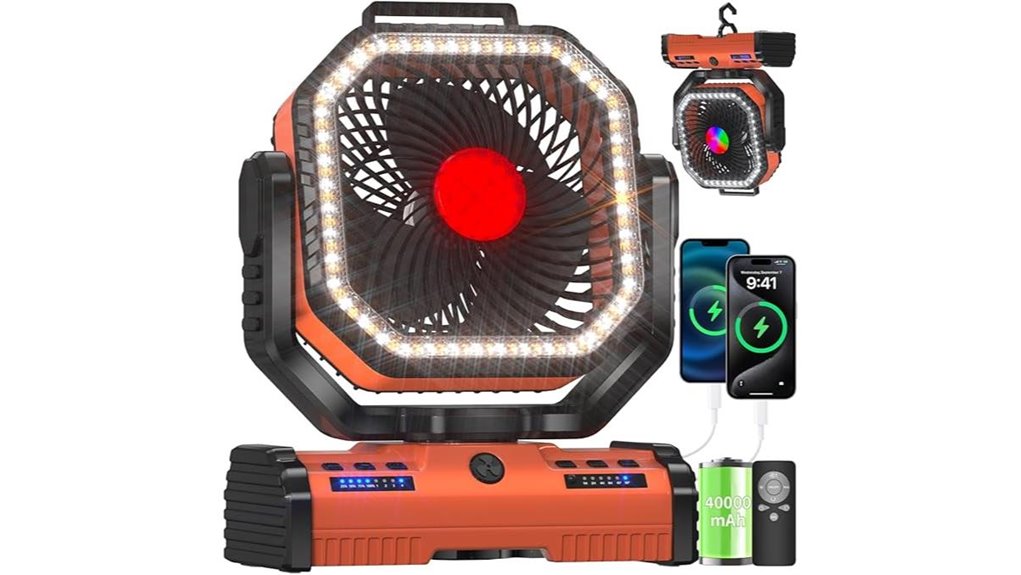 12 inch portable camping fan
