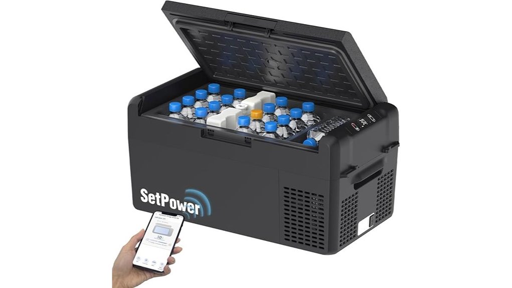 12v portable car fridge 21 qt