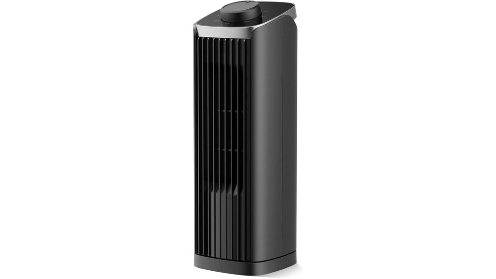 13 inch bladeless oscillating desk fan with three speeds