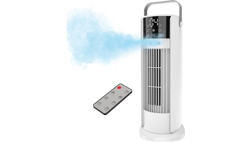 16 inch misting tower fan with remote
