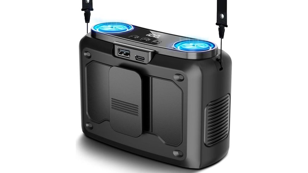20000mah dual motor portable fan