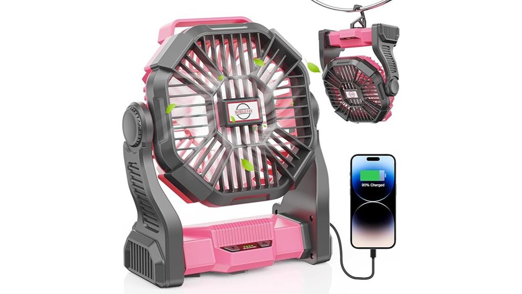 20000mah portable fan with led