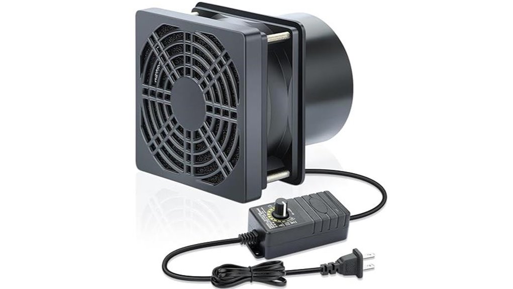 80mm dc axial exhaust fan with controller