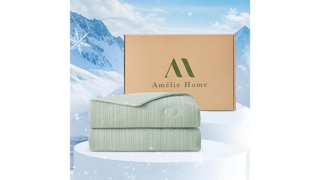 am lie waffle cooling comforter