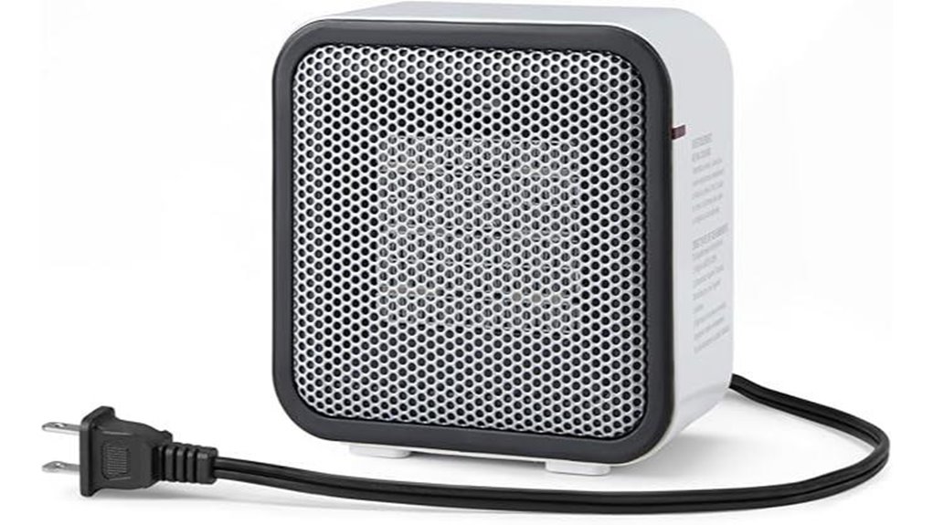 amazon basics 500w ceramic space heater