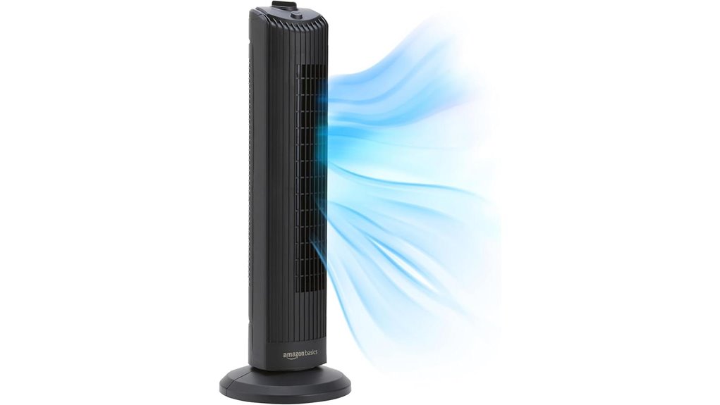amazon basics oscillating tower fan