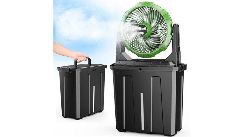 ausic portable misting fan battery powered
