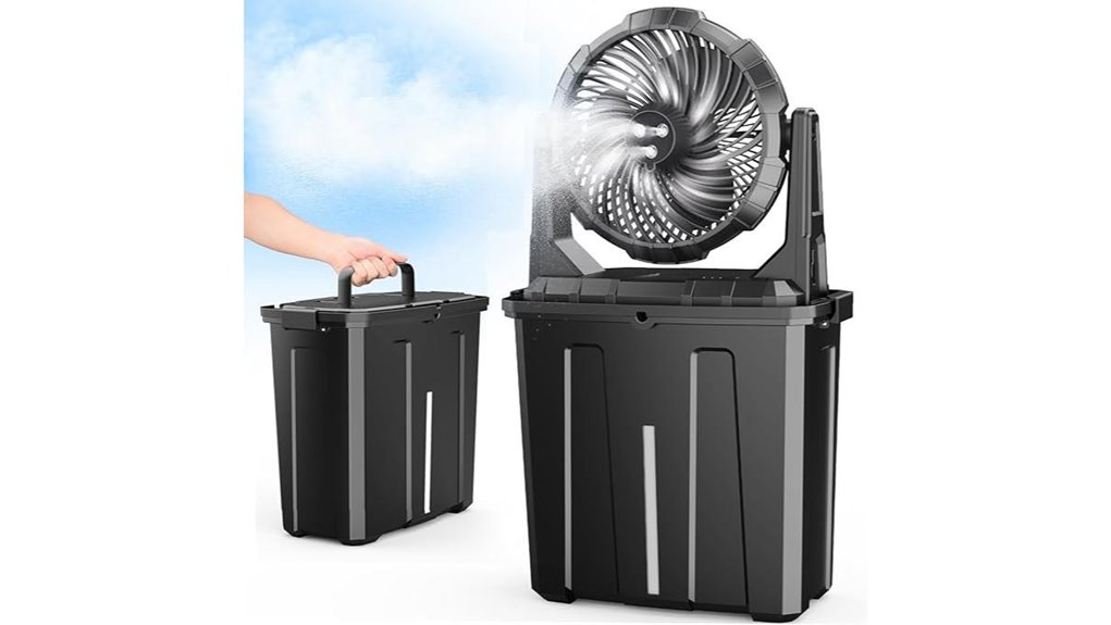 ausic portable misting fan