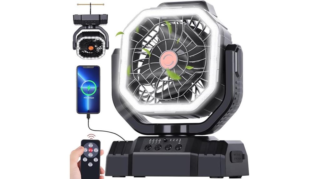 avv 20000mah camping fan