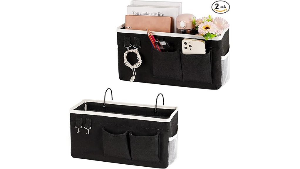 bedside storage caddy 2 pack