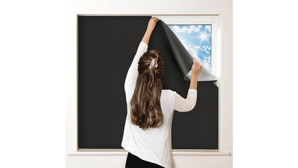 blackout curtains with adhesive tabs