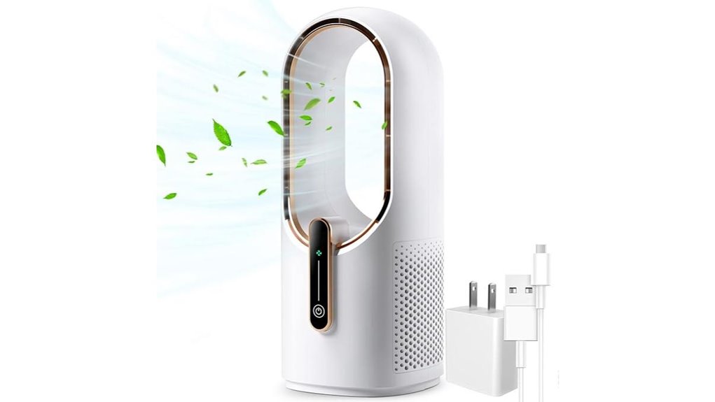 bladeless desk fan 3 speed