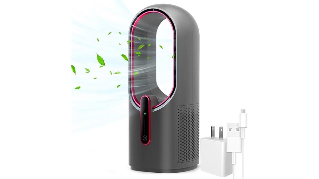 bladeless desk fan details 11 8