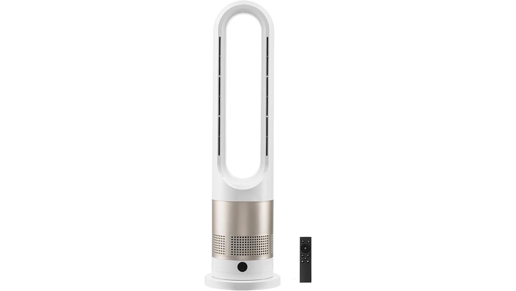 bladeless tower fan with remote