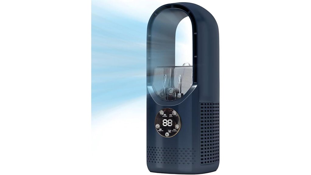 bladeless usb desk fan with humidifier
