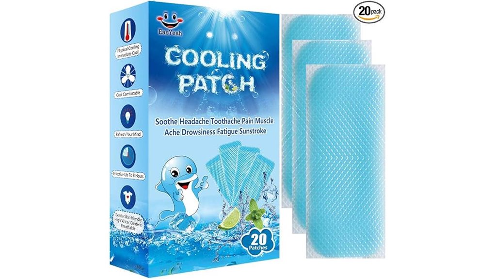 cooling patches for fever relief packs