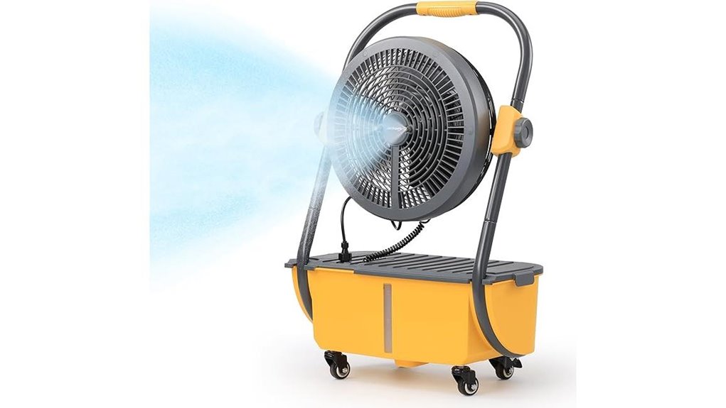 cordless misting fan with tank