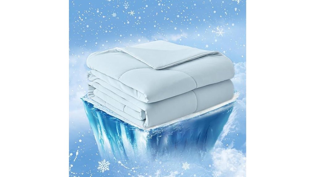 cozy bliss cooling comforter queen bed compatible size