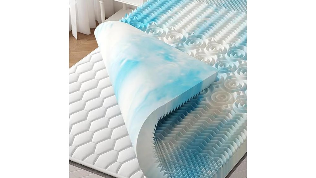 deluxe gel memory foam queen mattress topper