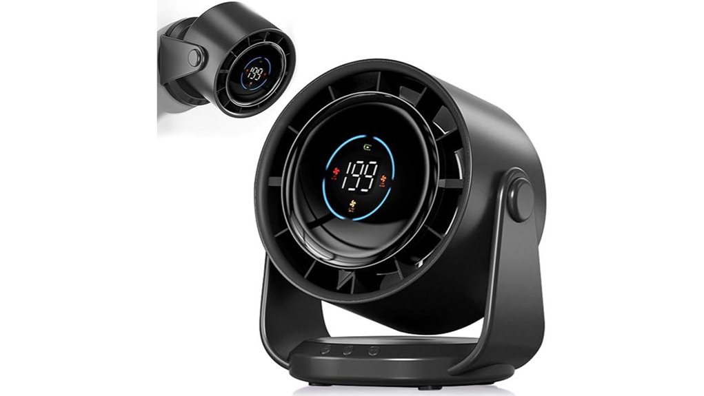 desk fan 25db rechargeable tilt 120