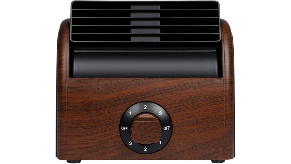 desk fan with quiet power