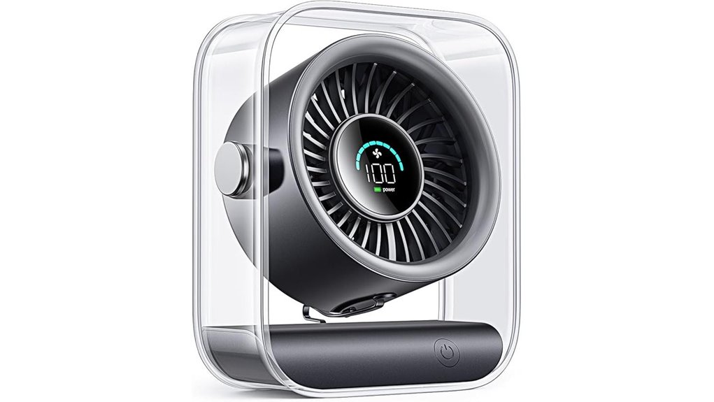digix usb rechargeable desk fan