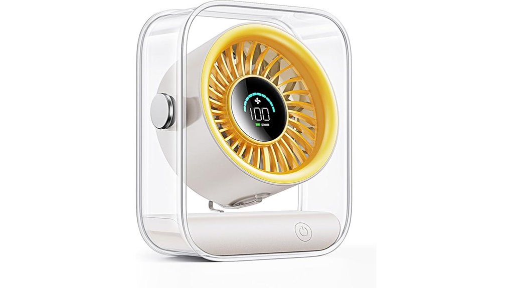 digix usb rechargeable desk fan