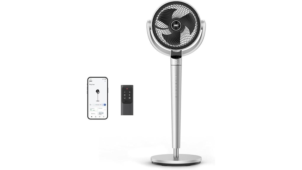 dreo wi fi oscillating pedestal fan