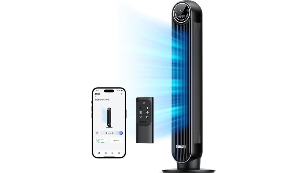 dreo wifi voice control tower fan