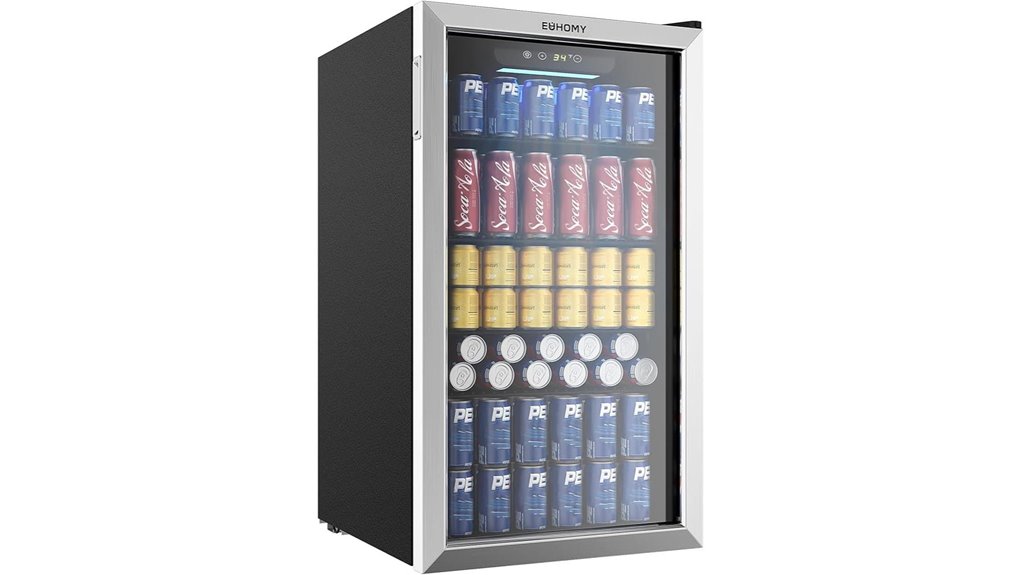 euhomy 128 can beverage refrigerator
