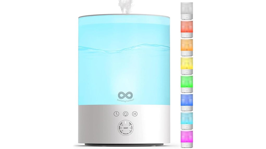 everlasting comfort humidifier with night light