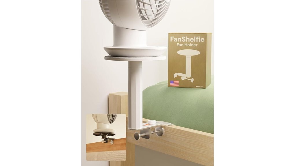 fanshelfie adjustable dorm fan holder
