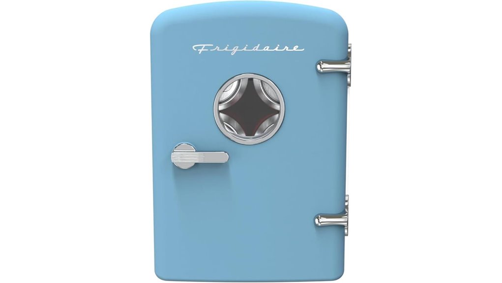 frigidaire retro 9 can fridge
