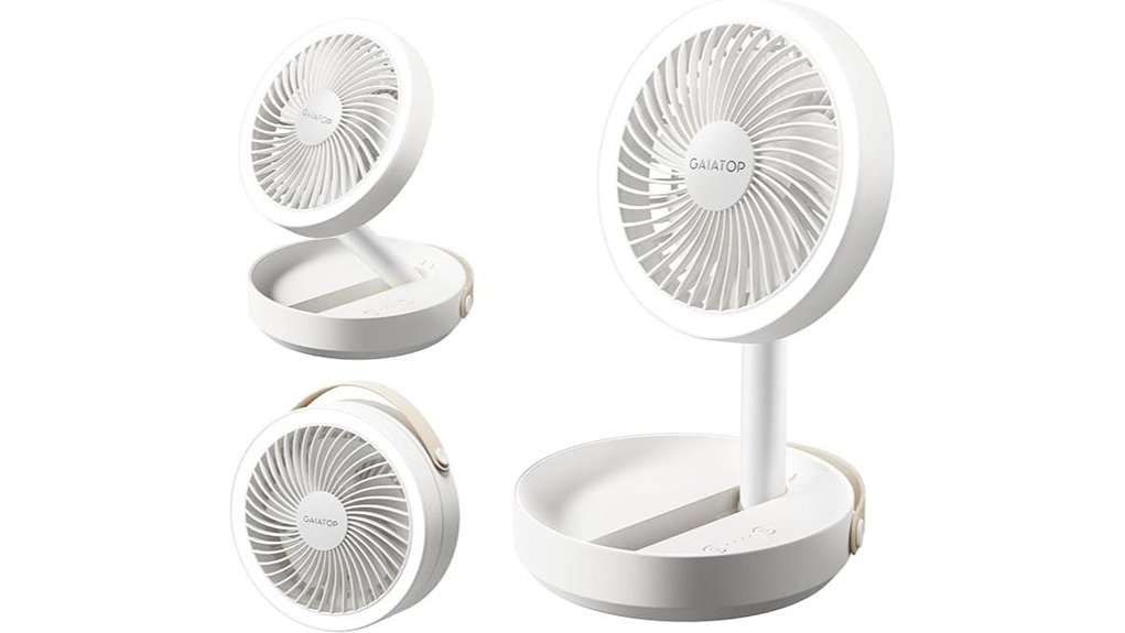 gaiatop foldable desk fan