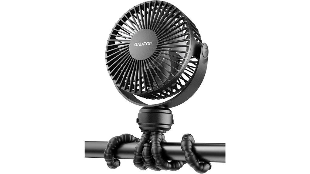 gaiatop mini portable stroller fan