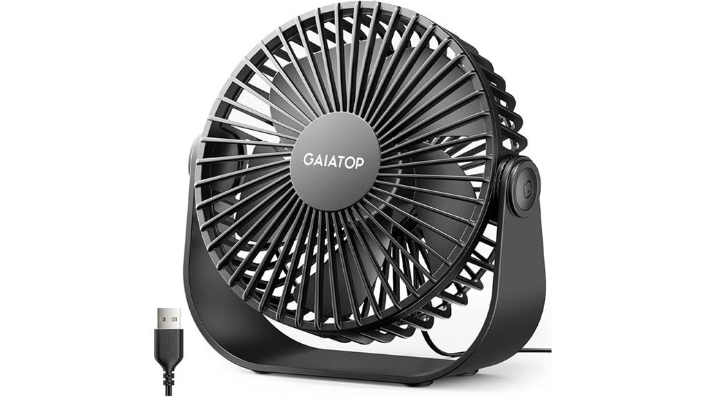 gaiatop usb desk fan