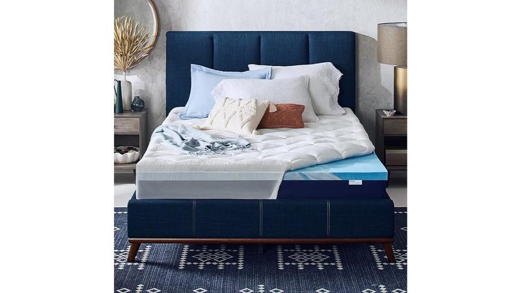 gel memory foam mattress topper 4 inch