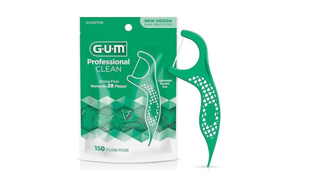 gum floss picks extra strong mint