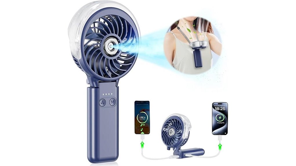 handfan 5200mah misting fan