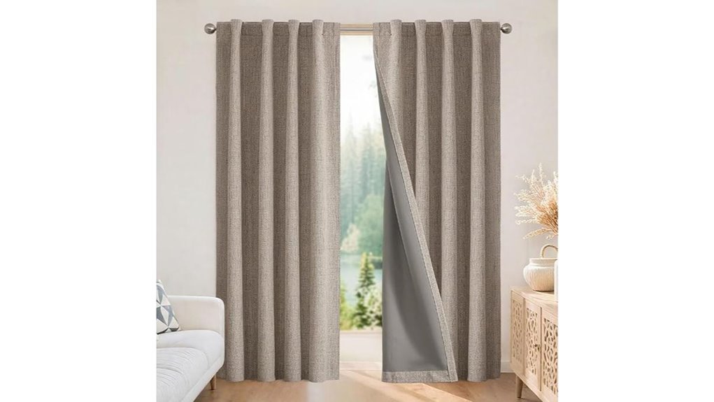 joydeco 84 linen curtains