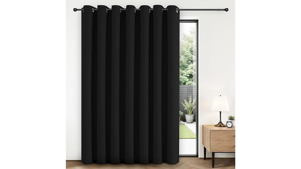 joydeco blackout patio curtains