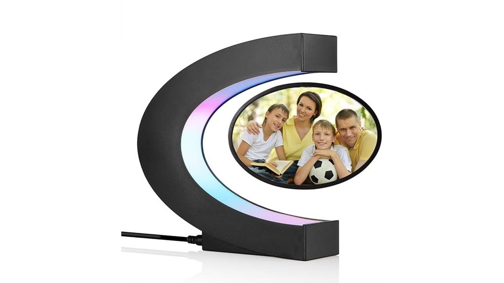 levitating frame with leds