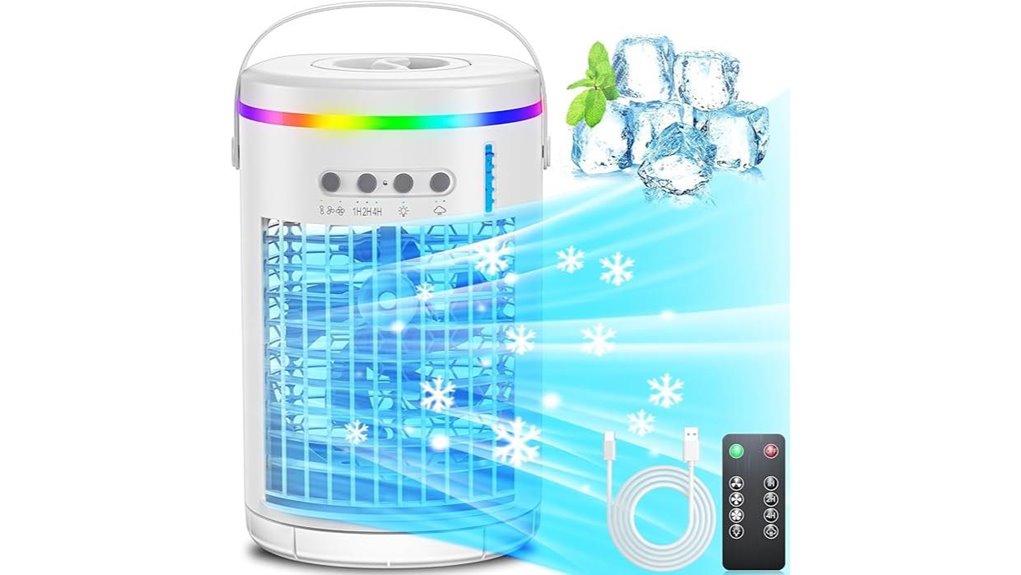 mini evaporative air cooler with timer