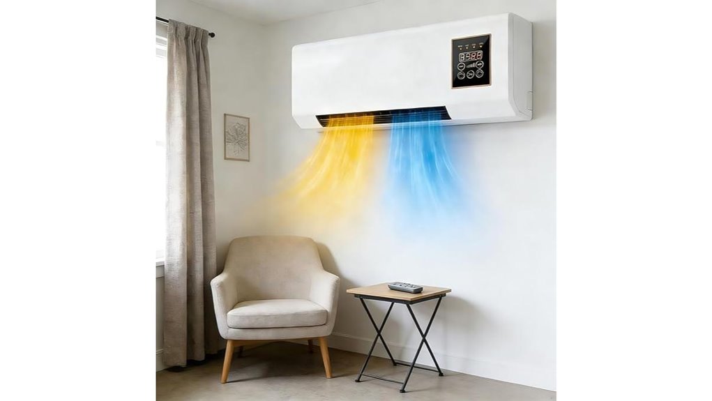 mini wall mounted ac heater unit