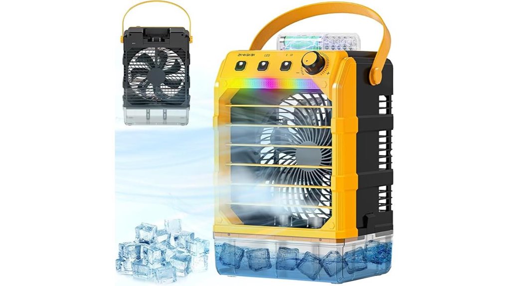 misting fan for dewalt battery power