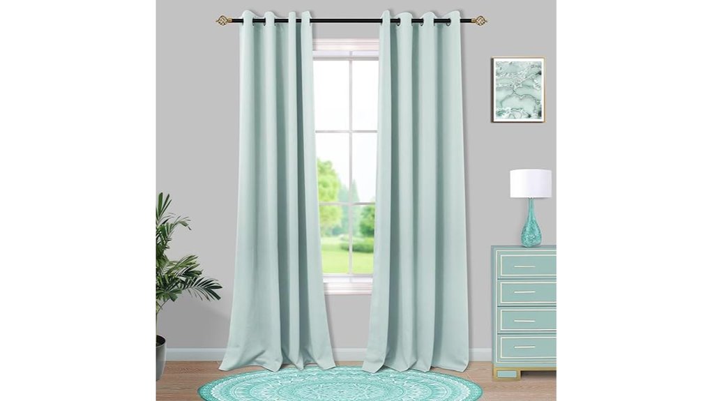 mrs naturall aqua blackout curtains