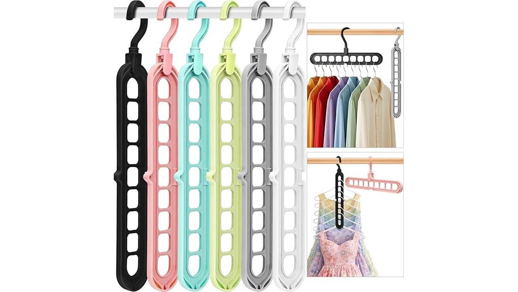 multifunctional space saving hangers 6