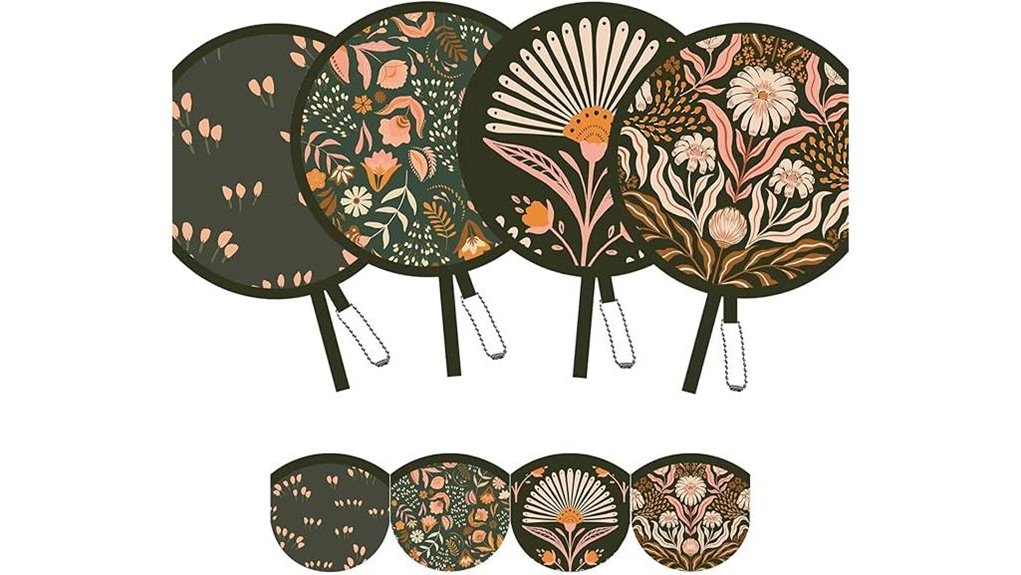 olive drab foldable fans