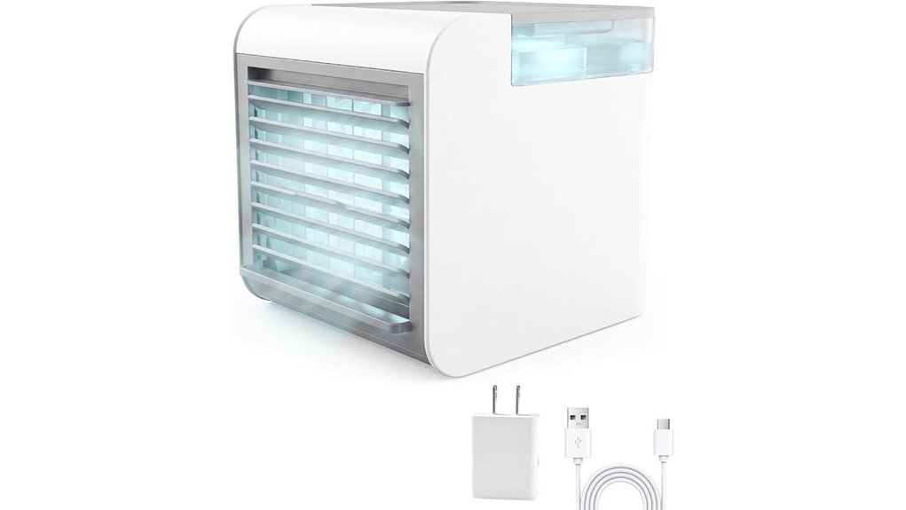 portable 4 in 1 ac fan with led