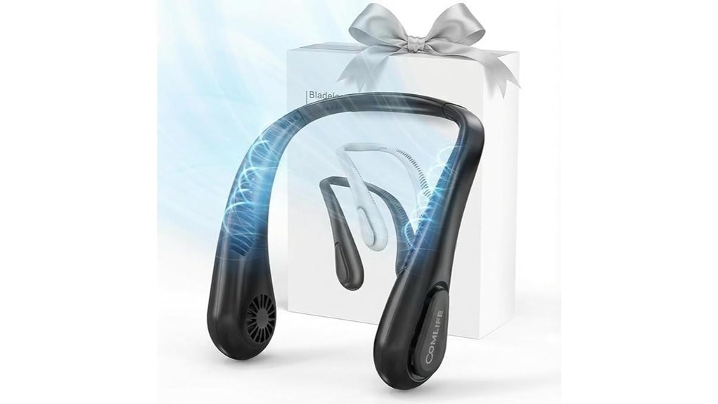 portable bladeless neck fan